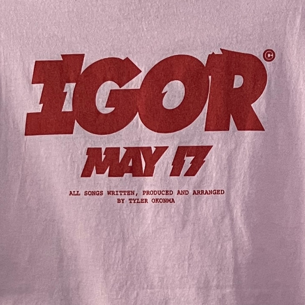 Tyler The Creator Limited Edition IGOR Album Release Shirt